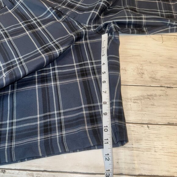 O'Neill Mens Size 34 Navy Blue Plaid Hybrid Swim Trunks Board Shorts - Picture 3 of 7